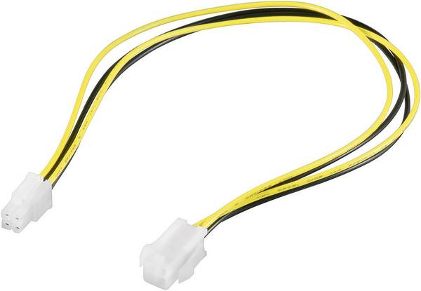 Rallonge de câble d'alimentation PC Goobay ATX12 P4, 4 broches - fiche P4 > prise P4