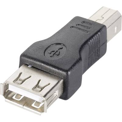 Adaptateur USB 2.0 Goobay 50291 - [1x USB 2.0 type B mâle - 1x USB 2.0 type A femelle] - noir 