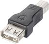 Adaptateur USB 2.0 Goobay 50291 - [1x USB 2.0 type B mâle - 1x USB 2.0 type A femelle] - noir