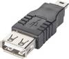 Adaptateur USB 2.0 Goobay 50970 - [1x USB 2.0 mâle Mini-B - 1x USB 2.0 type A femelle] - noir