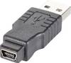 Adaptateur Goobay USB 2.0 Hi-Speed - Fiche USB 2.0 (type A) > Mini prise USB 2.0 (type B, 5 broches)