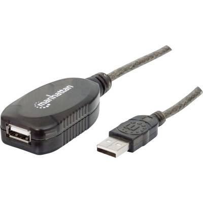 Un câble d'extension USB avec une fiche mâle USB d'un côté et un port femelle USB de l'autre côté.