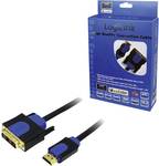 Câble LogiLink HDMI/câble DVI Noir 3 m