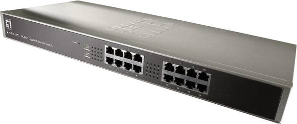 Commutateur réseau LEVELONE 19" 16 Port Gigabit Switch GSW-1657