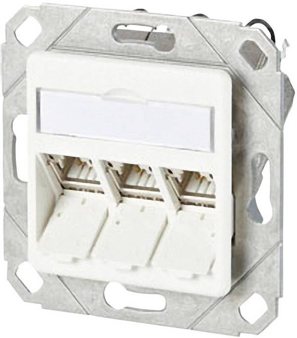 Prise réseau BTRNETCOM UPk C6A 3 Ports 180° 130B11D31102-E