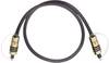 Câble de raccordement Oehlbach 6080 [1x Toslink mâle (ODT) - 1x Toslink mâle (ODT)] 0.50 m gris contacts dorés