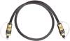 Câble de raccordement Oehlbach 6087 [1x Toslink mâle (ODT) - 1x Toslink mâle (ODT)] 10.00 m gris contacts dorés