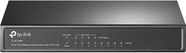 Switch réseau TP-LINK TL-SF1008P V5 8 ports 10 / 100 MBit/s fonction PoE