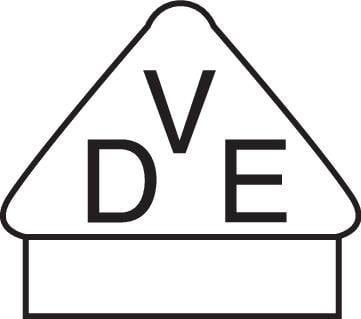 Un panneau triangulaire avec les lettres 'D', 'V', 'E'.
