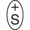 Un symbole simple composé d'un signe plus au-dessus de la lettre 'S' à l'intérieur d'un ovale.