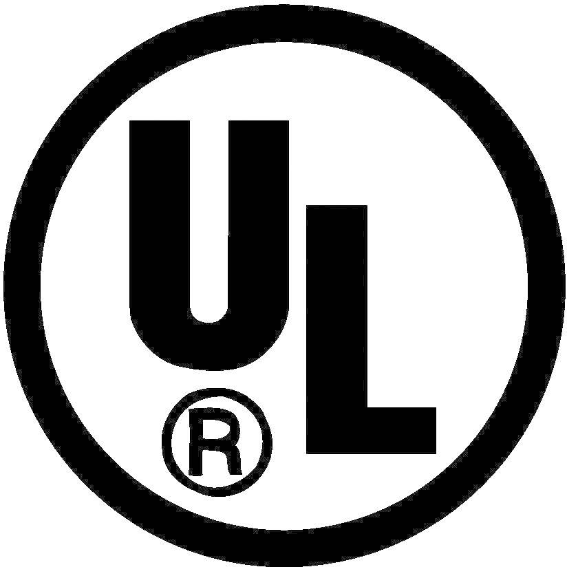 L'image montre le logo UL dans un cercle. UL signifie 'Underwriters Laboratories', une organisation de certification de sécurité.