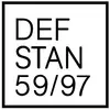 'DEF STAN 59/97' en texte noir sur fond blanc.