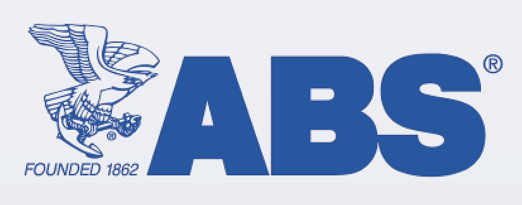 Logo avec un aigle et le texte 'ABS', à côté 'FONDÉ EN 1862'. L'aigle tient une ancre.