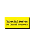 "Série spéciale pour Conrad Electronic" sur fond bleu.