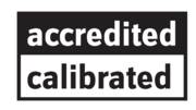 Étalonné selon DIN EN ISO/IEC 17025