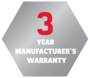 3 ans de garantie fabricant