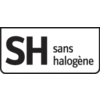 Étiquette 'HF Sans halogène' indiquant que le produit ne contient pas d'halogènes.