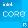 Logo pour Intel Core i3. En haut à gauche est écrit 'intel', en dessous 'CORE'. En bas à droite dans un encadré 'i3'. La couleur dominante est le bleu.