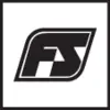 Logo blanc avec les lettres 'FS' sur un fond noir, encadré par un rectangle incliné.