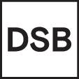 Un logo avec les lettres 'DSB' en blanc sur un fond noir.