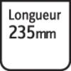 Longueur 235 mm