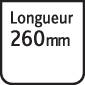 Longueur 260 mm