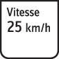 'Panneau : Vitesse 25 km/h'