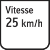 'Panneau : Vitesse 25 km/h'