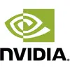 L'image présente le logo vert et noir de Nvidia avec un œil stylisé et le nom de l'entreprise en dessous.