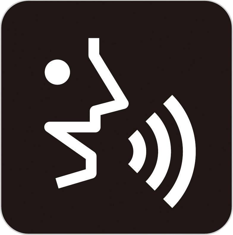 Symbole d'une personne criant ou produisant des sons, représenté par des ondes sonores.