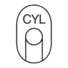 Forme ovale avec l'inscription 'CYL' en haut et une forme cylindrique dans la partie inférieure.