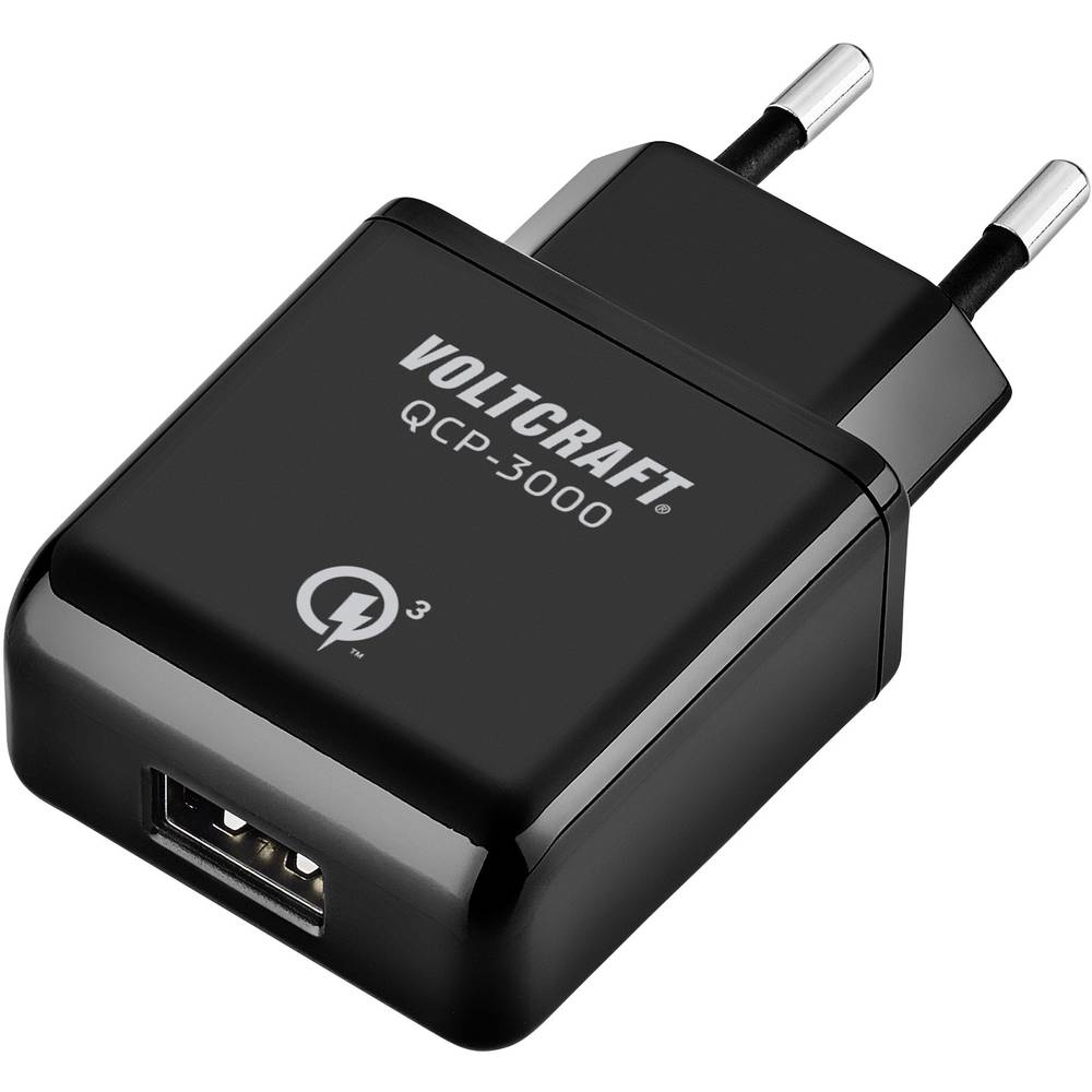 USB polnilnik vtinica VOLTCRAFT QCP-3000 izhodni tok (maks.) 3000 mA 1 x USB Qualcomm Quick Charge 3.0
