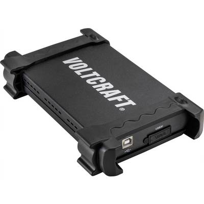 Crni VOLTCRAFT uređaj s USB priključkom, okružen stabilnim zaštitnim kućištem.