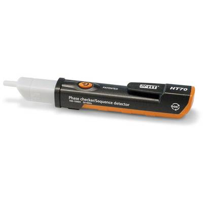 Fazni ispitivač/detektor slijeda, model HT70, za provjeru napona od 100-1000V i frekvencija do 50/60 Hz.