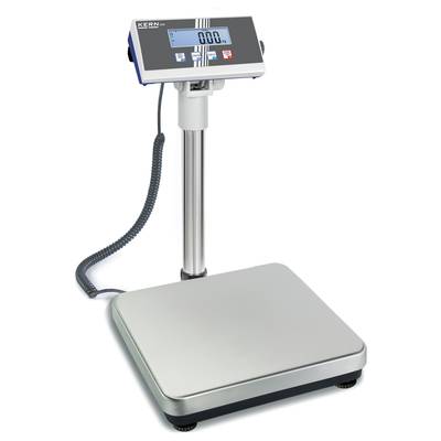 Elektronička osobna vaga s digitalnim zaslonom na postolju. Zaslon pokazuje '0.0'. Model tvrtke Kern.
