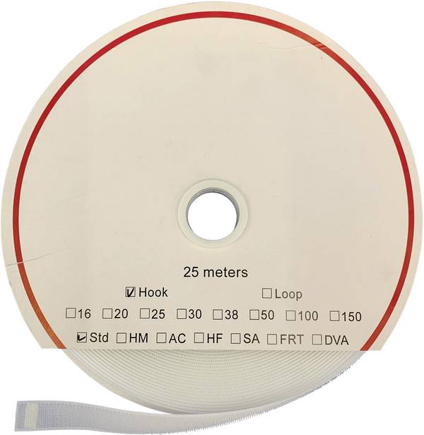 Samoljepljiva traka s čičkom HOOK HM PS-A69 Fastech  prianjajući dio (D x Š) 25 m x 50 mm bijela 50MM 25 m
