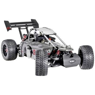 RC auto s velikim gumenim kotačima i karakterističnim stražnjim spoilerom. Ima dizajn sličan karbonskim vlaknima i vidljive amortizere.