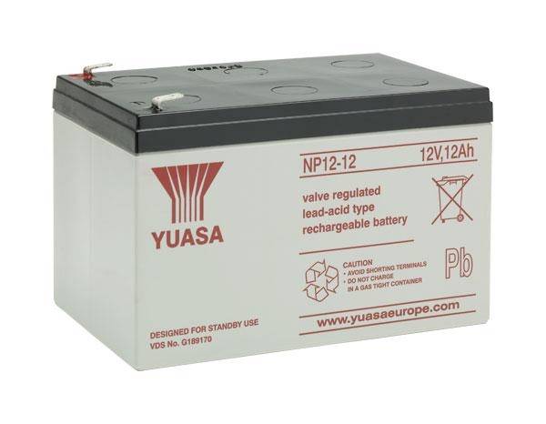 Yuasa NP12-12 NP12-12 olovni akumulator 12 V 12 Ah olovno-koprenasti (Š x V x D) 151 x 98 x 101 mm plosnati priključak 4.8 mm bez održavanja, vds certifikat