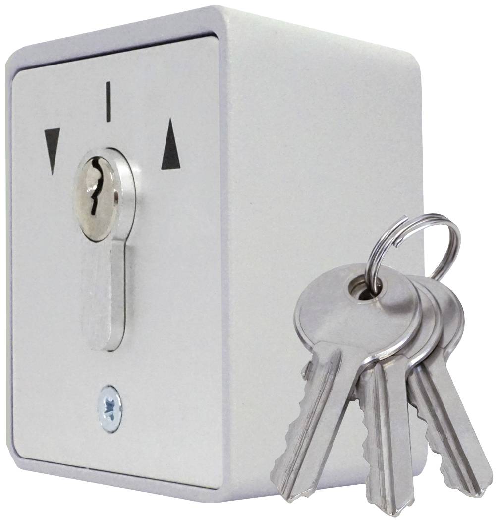 Jednostavna ključaonica s cilindrom i tri privješena ključa koja signaliziraju mehaničku sigurnost.