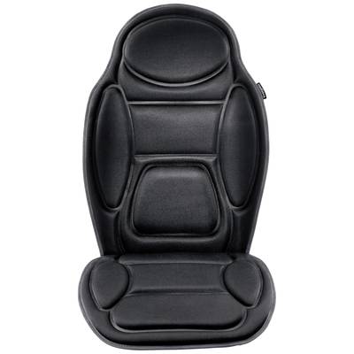 Crno punjeno sjedalo. Ergonomski dizajn s konturama za udobnost. Pogodno za stolice ili autosjedala.
