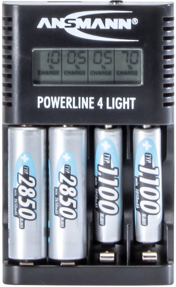 Ansmann Powerline 4 light punjač okruglih stanica nikalj-kadmijev, nikalj-metal-hidridni micro (AAA), mignon (AA)-1