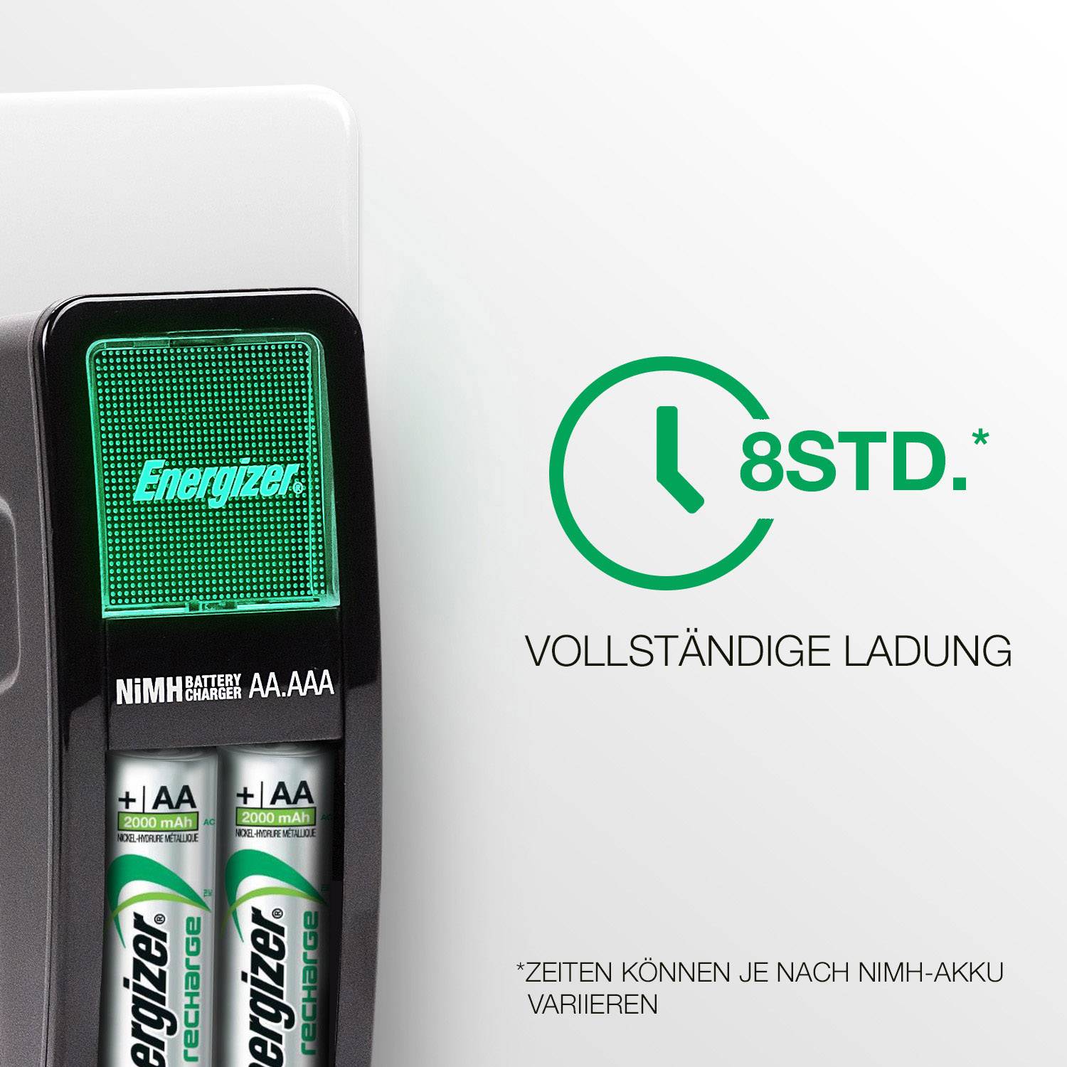 Energizer Mini Charger CH2PC4 punjač okruglih stanica nikalj-metal-hidridni micro (AAA), mignon (AA)-4