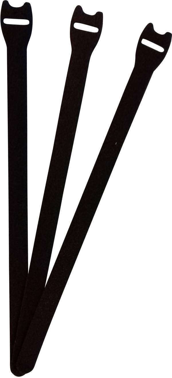 FASTECH® E1-4-330-B100 prianjajuća kabelska vezica za povezivanje grip i mekana vunena tkanina (D x Š) 304 mm x 16 mm crna 1 St.