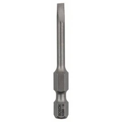 Odvijač-bit s ravnim vrhom, metal, Bosch logo, šesterokutna drška za upotrebu s bušilicama ili odvijačima.
