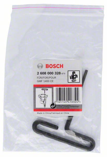 Prozirna plastična vrećica s Bosch naljepnicom koja prikazuje rezervne dijelove s brojem dijela '2 608 000 328'.
