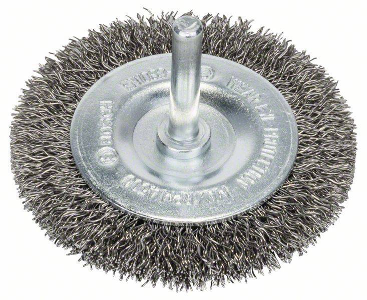 Bosch Accessories Schijfborstel, gegolfd, roestvrij, 70 mm, 0,3 mm, 10 mm, 4500 omw/min 2608622121 Schacht-Ø 6 mm 2608622121 1 stuk(s)