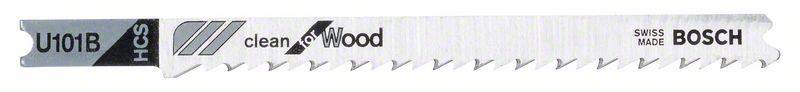 Bosch Accessories 2608630565 Decoupeerzaagblad U 101 B, Clean for Wood 3 stuk(s)