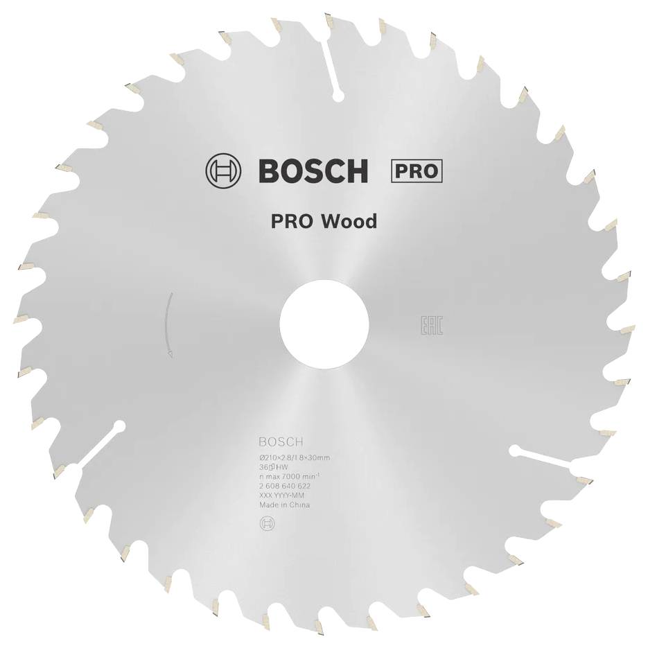 Bosch Accessories Optiline 2608640622 Hardmetaal-cirkelzaagblad 210 x 30 x 2.8 mm Aantal tanden: 36 1 stuk(s)