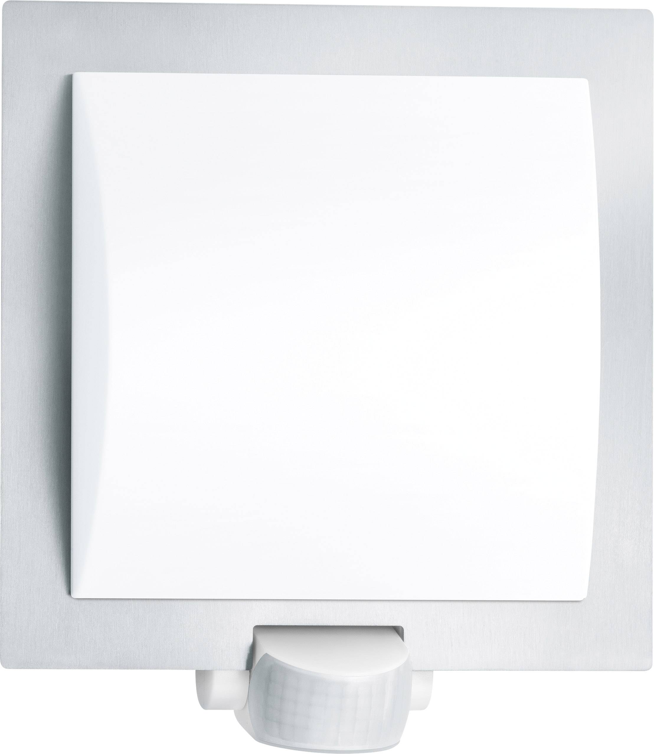 Steinel L20 S 566814 Buitenlamp met bewegingsmelder (wand) Spaarlamp, LED E27 60 W Zilver