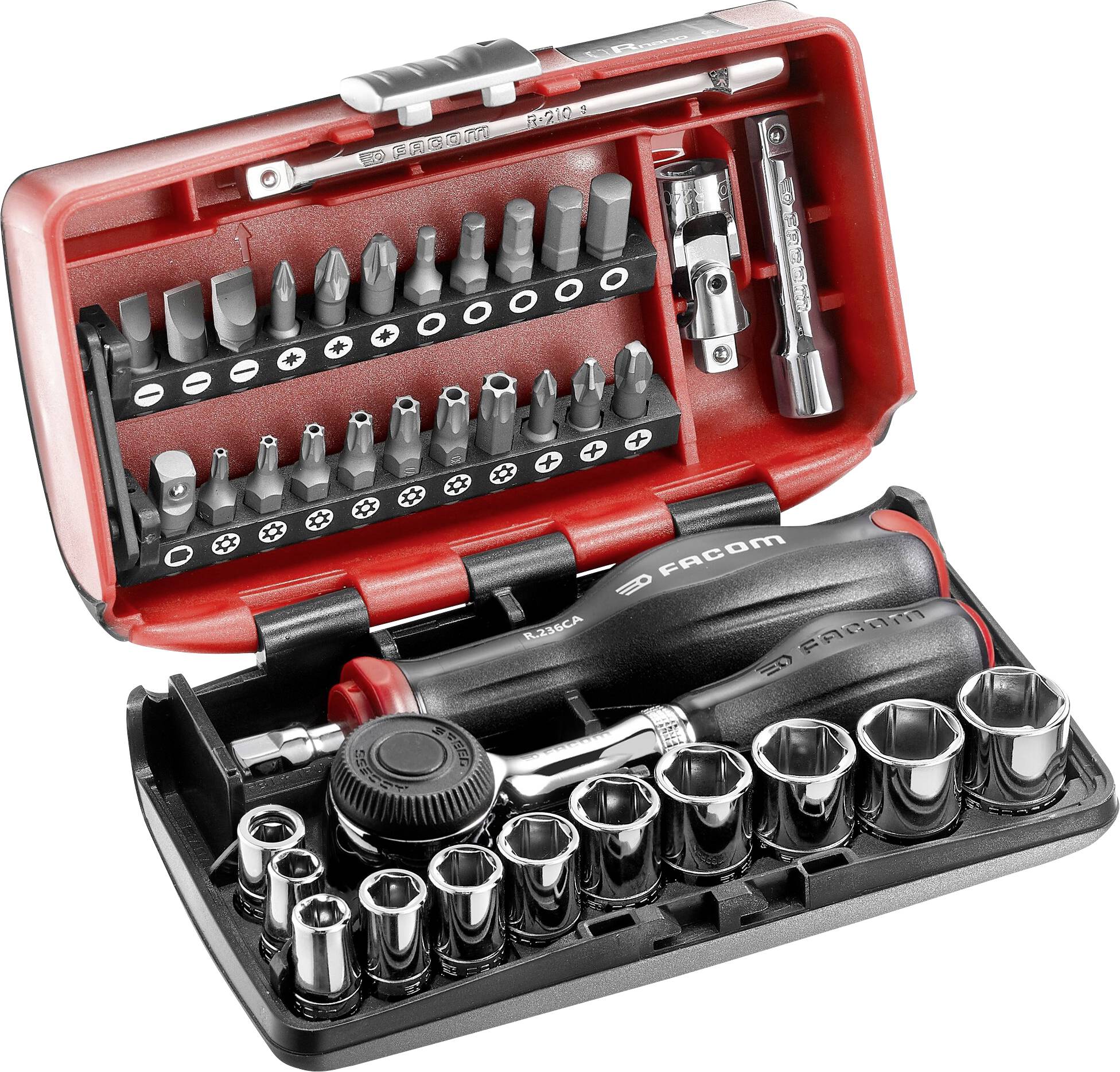 Facom R.360NANOPB Dopsleutelset Metrisch 1/4 (6,3 mm) 17-delig